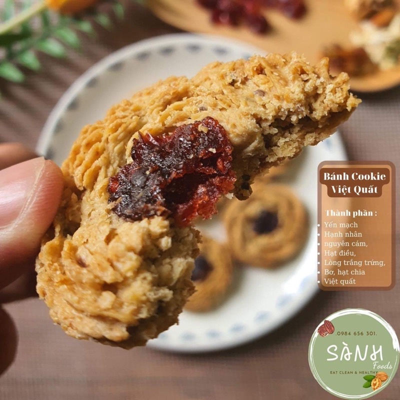 Cookie Việt Quất, Hạt dinh dưỡng, bánh ngũ cốc - SÀNH FOODS