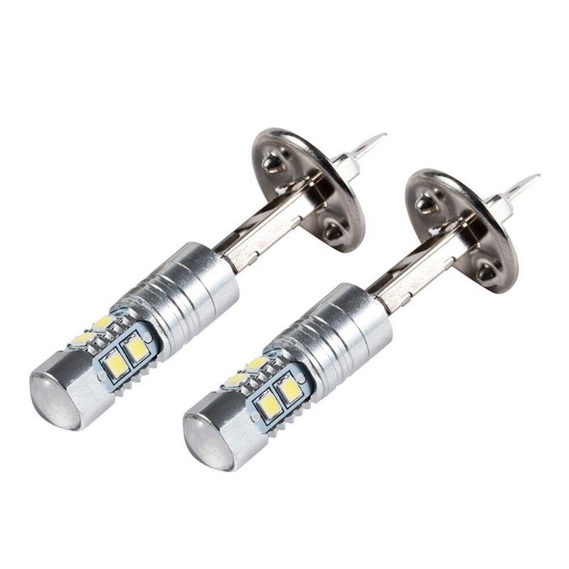 1 Cặp Bóng Đèn Led Sương Mù Siêu Sáng Dc 12v H3 H1 10smd 2835 600lm 50w Cho Xe Hơi