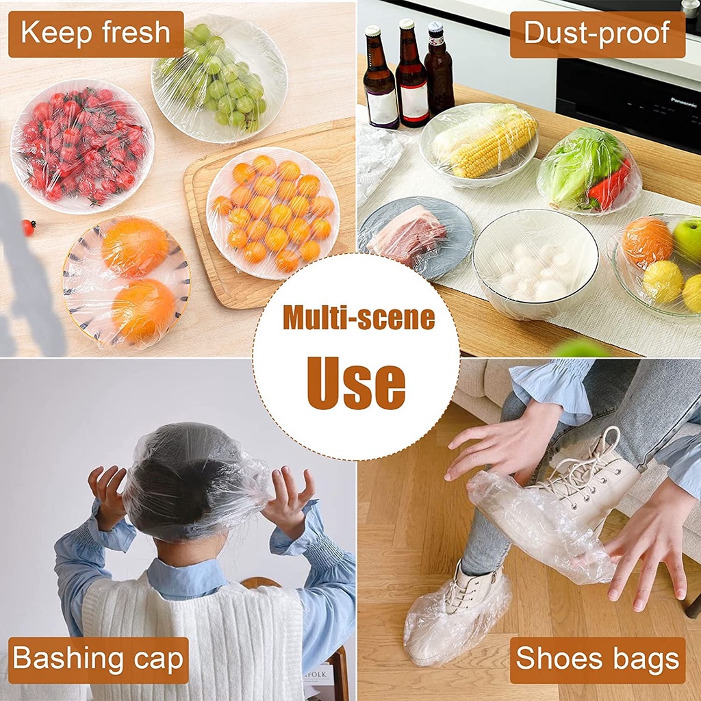 Màng bọc thực phẩm tự phân hủy dùng 1 lần dạng Túi thít hình Gấu mã 20110