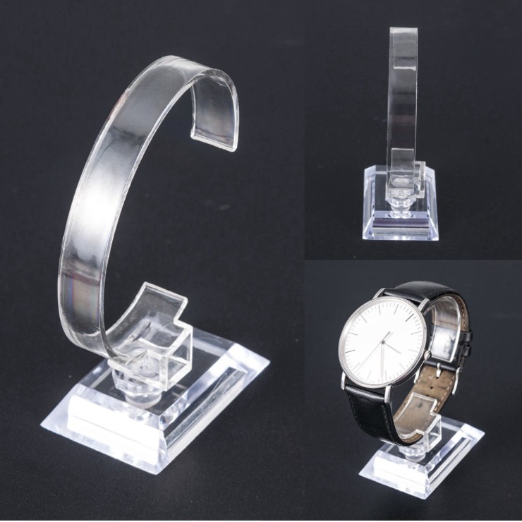 Đế trưng bày đồng hồ đeo tay mica nhựa trong để chụp ảnh đồng hồ siêu rẻ