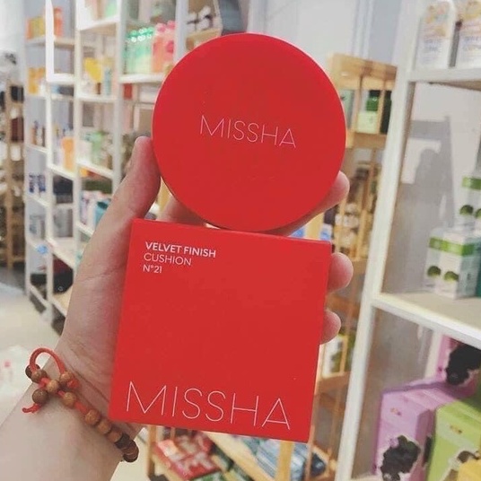 MISSHA ĐỎ / ĐỦ TONE - Phấn Nước Lâu Trôi Missha Velvet Finish Cushion SPF50+ PA+++