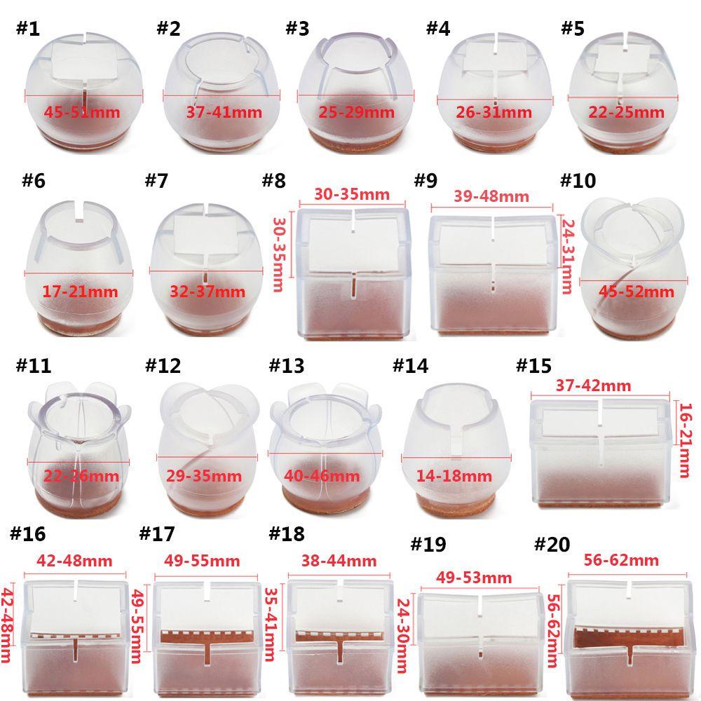 Set 12 Miếng Bọc Chân Bàn Chống Trượt Không Gây Tiếng Ồn