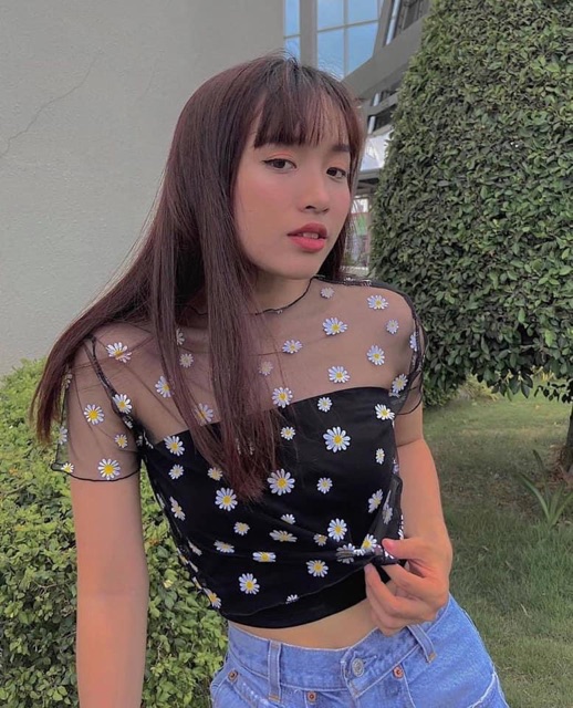 Set Áo Crop Hoa Cúc mua 1 đc 2 ❤️
