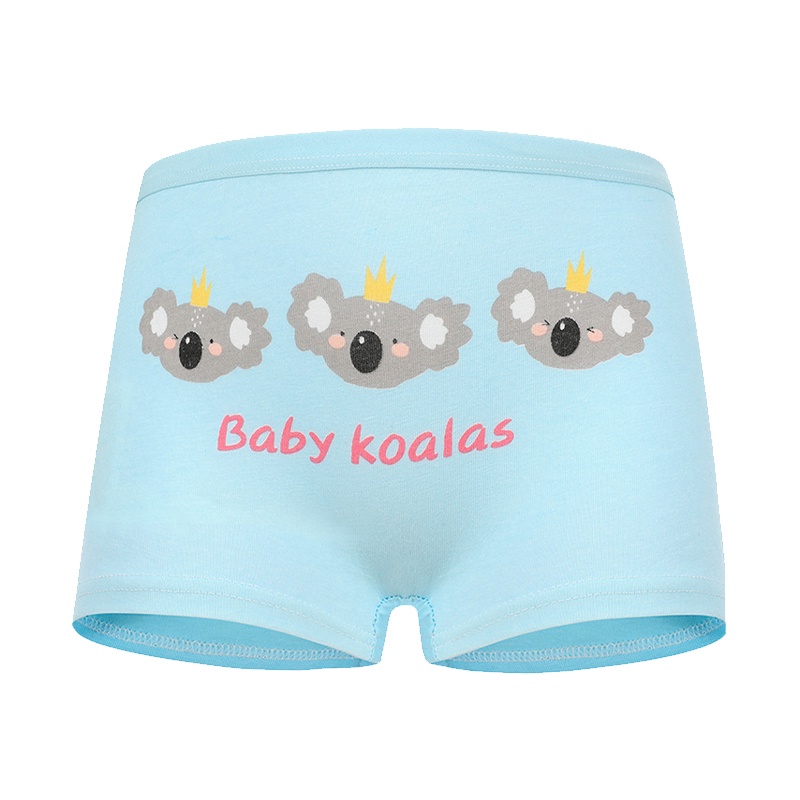 đồ lót cho bé gái quần lót trẻ em quyền anh em quần short con vật dễ thương AKKU