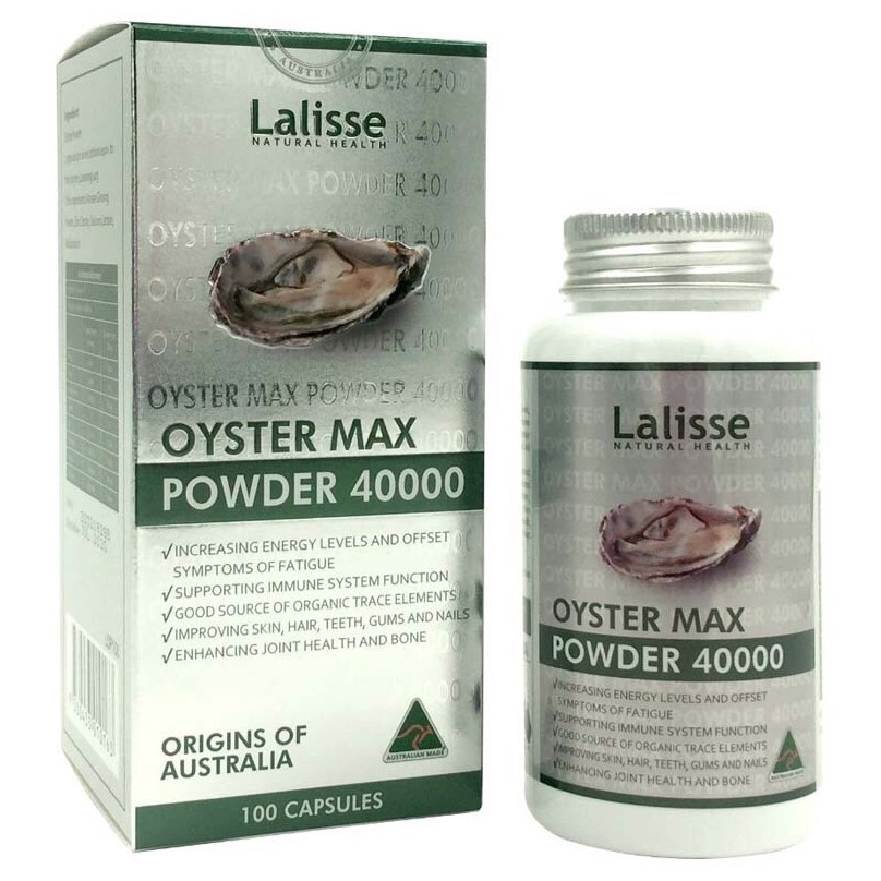 CHÍNH HÃNG TINH HÀU BIỂN LALISSE OYSTER MAX POWDER 4000 - nhập khẩu nguyên hộp