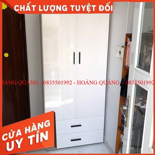 Tủ quần áo cánh lùa-Tủ nhựa Đài Loan 2 cánh lùa [Hàng Chính Hãng] (miễn phí giao hàng HCM)