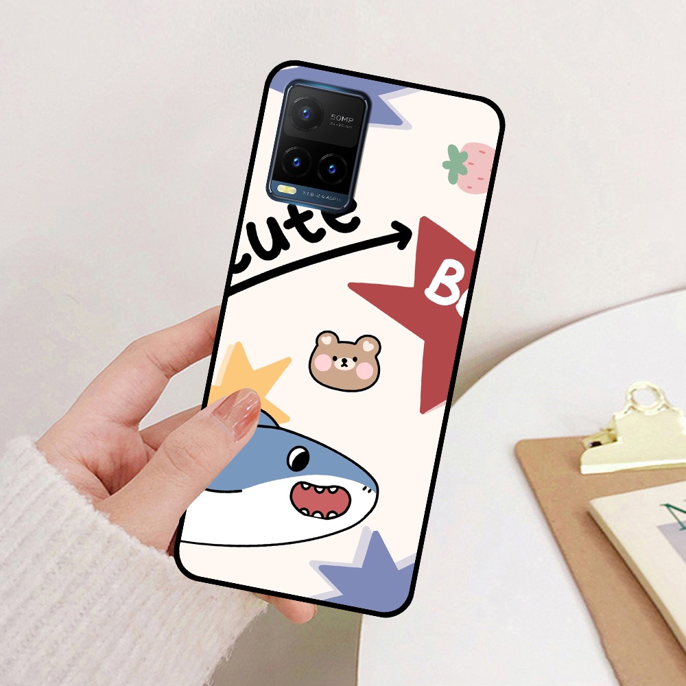 Ốp Vivo Y21 / Y21s / Y33s in hình cá mập, khủng long dễ thương, cute (T01 - T06)