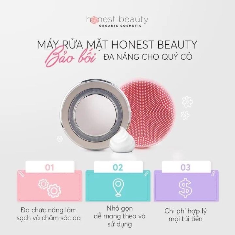 Máy rửa mặt massage, nâng cơ, trẻ hóa da Honest Beauty