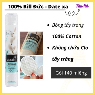 Bông Tẩy Trang Đức Ebelin 2 mặt - 140 miếng