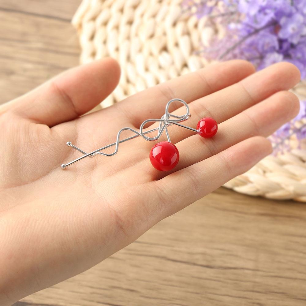 Kẹp Tóc Hình Quả Cherry Xinh Xắn Phong Cách Hàn Quốc Cho Nữ