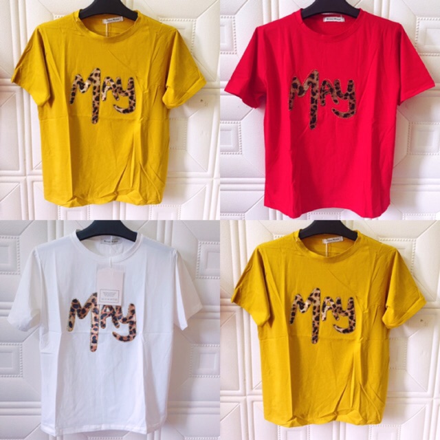 Áo Thun Nữ Cộc Tay .jy.y Chữ May Hàng Quảng Châu Cao Cấp Siêu Mềm,mịn,100% Cotton,k Bai,nhão,xù [TỔNG KHO SỈ,LẺ]