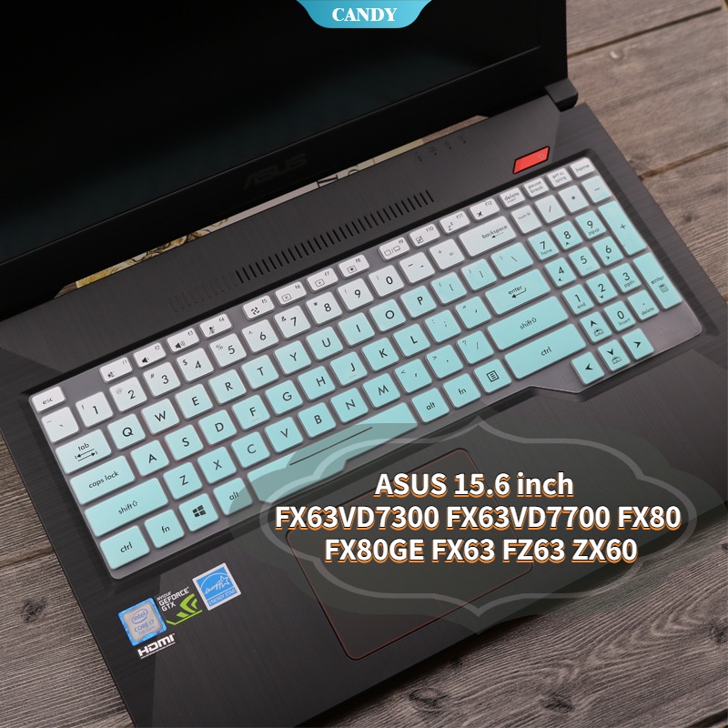 Vỏ Bọc Bàn Phím Bằng Silicon Mềm Vô Hình Cao Cấp Cho Asus FX63VD7300 FX63VD7700 FX80 FX80GE FX63 FZ63 ZX60