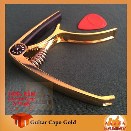 [ĐỦ MÀU] Capo đàn Guitar Acoustic Rock Music - Guitar capo vân gỗ / vàng Gold / Xám / Bạc / Hồng vàng Rose Gold