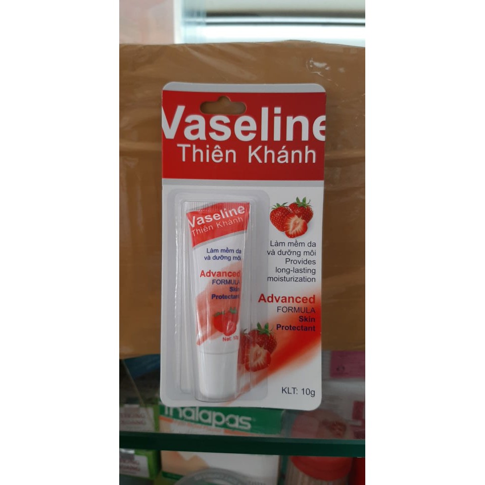 Vaselin thiên khánh hương dâu, nha đam, vascumin nghệ tube 10gr vaseline