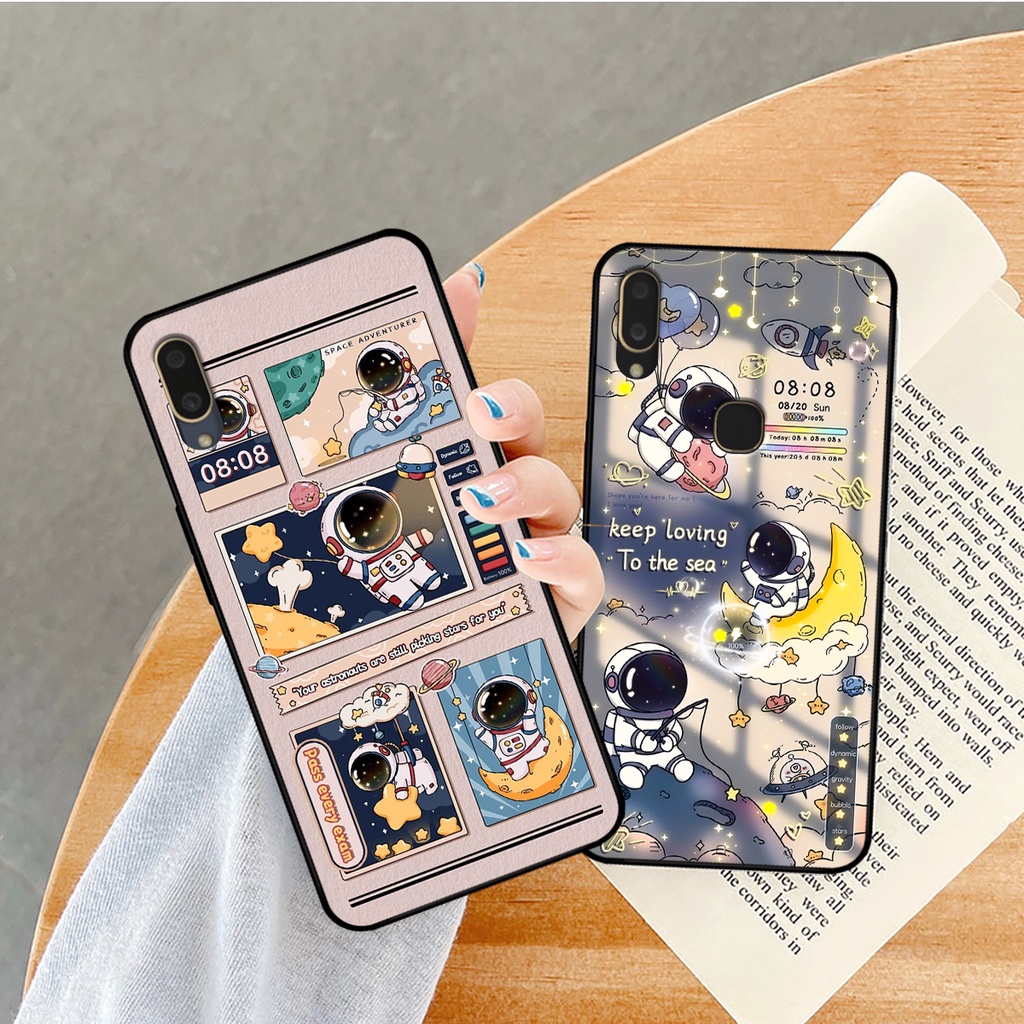 Ốp lưng Vivo V11 / V11i hình gấu, vũ trụ ngân hà chibi. ốp chống sốc bền đẹp