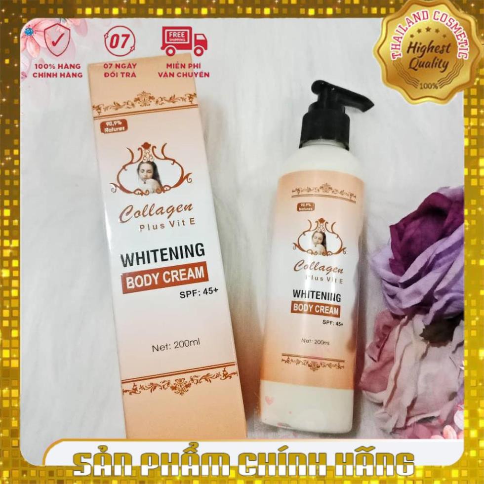 Kem Body Collagen Plus Vit E dưỡng trắng da, bổ sung collagen