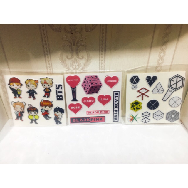 Sticker BTS/Blackpink/EXO (chibi)