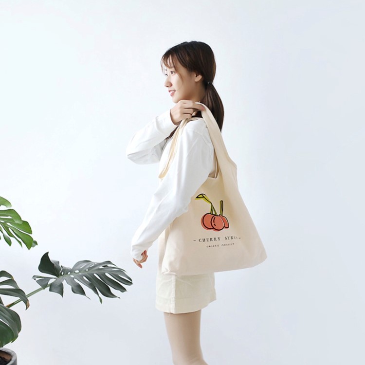 Túi vải bố đựng đồ đi chơi đi học liên thân phong cách Hàn Quốc cao cấp ZIMI