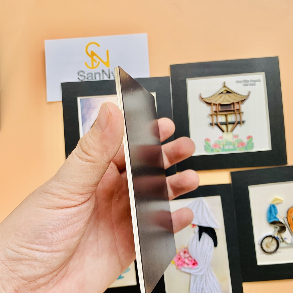 Nam châm tủ lạnh lưu niệm Việt Nam Quilling Fridge Magnet Handmade chất liệu bằng giấy
