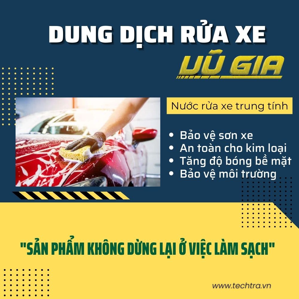 Nước rửa xe không chạm UNITECH V3  | Xà phòng bọt tuyết rửa xe ô tô, xe máy không chạm siêu sạch