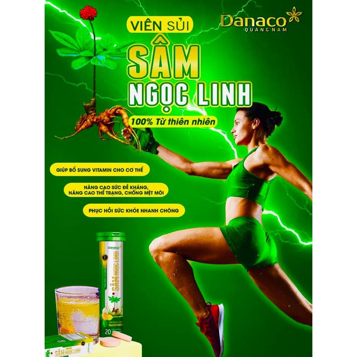 Viên sủi chiết xuát Sâm Ngọc Linh DANACO