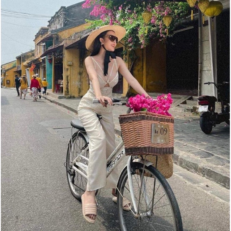 Nón cói vành ngang đi biển phong cách cổ điển cho hè 2023- Tiệm Cói Cô Lê
