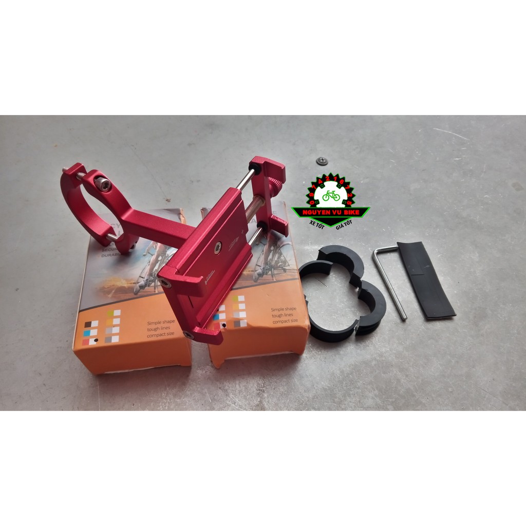 Giá đỡ nhôm kẹp điện thoại cho xe đạp BPB - Rẻ nhất HN