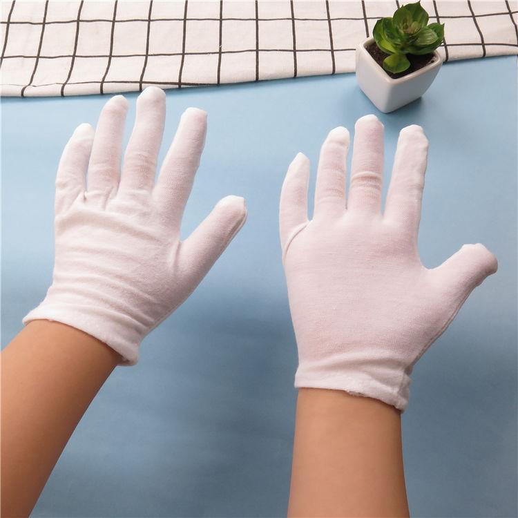 Găng Tay cotton Mỏng Màu Trắng Dành Cho Bé Trai Và Bé Gái Tiểu Học