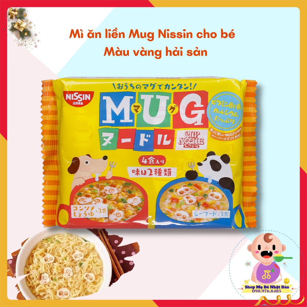 Mì Mug Ăn Liền Nissin Nhật Bản Cho Bé