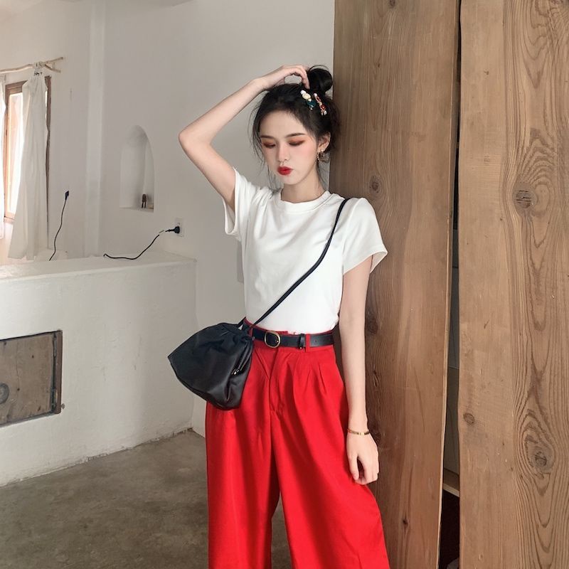 Áo Thun Nữ Tay Ngắn Cổ Tròn Thời Trang