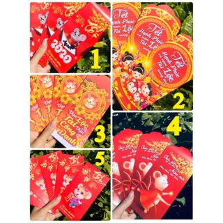 10 bao lì xì Tết 2020 (ib chọn mẫu)