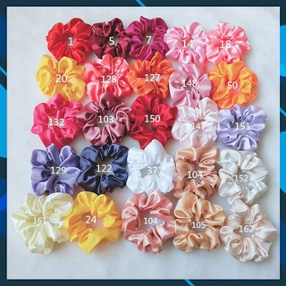 Combo 5 Dây Cột Tóc Vải Scrunchies Siêu Xinh Dễ Thương Nhiều Màu (Giá Sỉ Siêu Rẻ)
