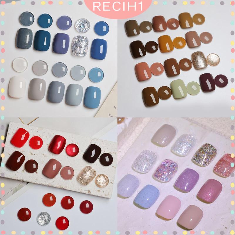 [Hàng mới về] Bảng gel sơn móng tay màu thạch trơn cho gia đình/salon