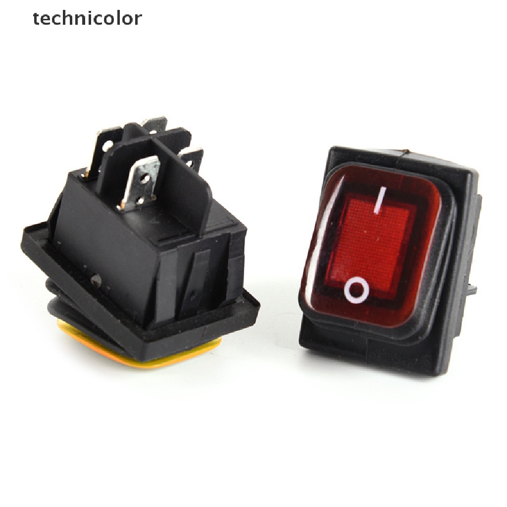 Công Tắc 4 Chấu 12V Có Đèn LED Chống Nước Nhiều Màu Sắc Cho Tàu Thuyền