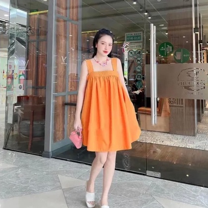 Váy Maxi 2 Dây có Tặng Kèm Quần đi chơi du lịch biển Chun Ngực thun chéo lưng dáng đầm babydoll Sau Siêu Xinh 123SHOP | BigBuy360 - bigbuy360.vn