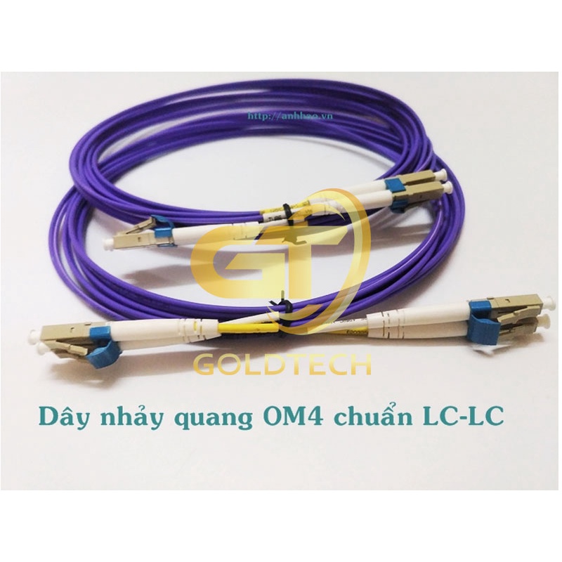 Dây nhảy quang Multiode OM4 chuẩn LC-LC dài 3m Duplex