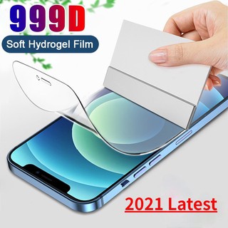 iPhone 13 12 11 Pro Xs Max X Xs Max 6 6s 7 8 Plus SE 2020 Miếng phim hydrogel mềm bảo vệ màn hình chống vân tay cho