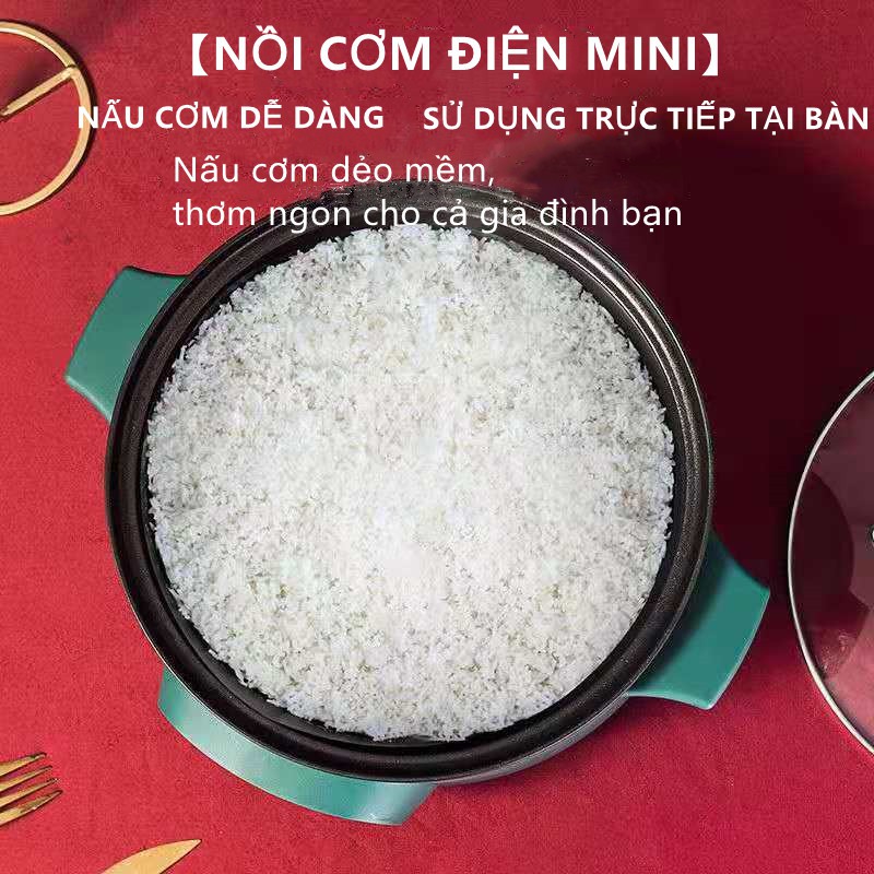 Nồi Điện Shiban Đa Năng Chống Dính 24cm Kèm Giá Hấp Inox, Nồi Cơm Điện, Chiên Xào, Nấu Canh, Hầm Cháo