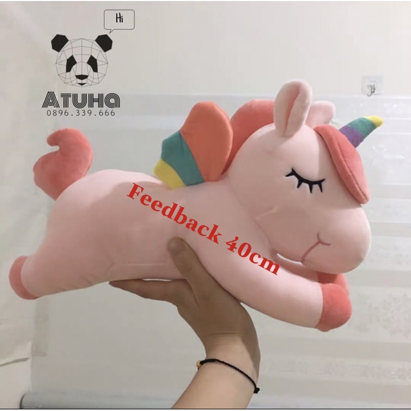 [1M2] Gấu bông gối ôm ngựa pony kì lân ngựa unicorn nhập khẩu co dãn 4 chiều