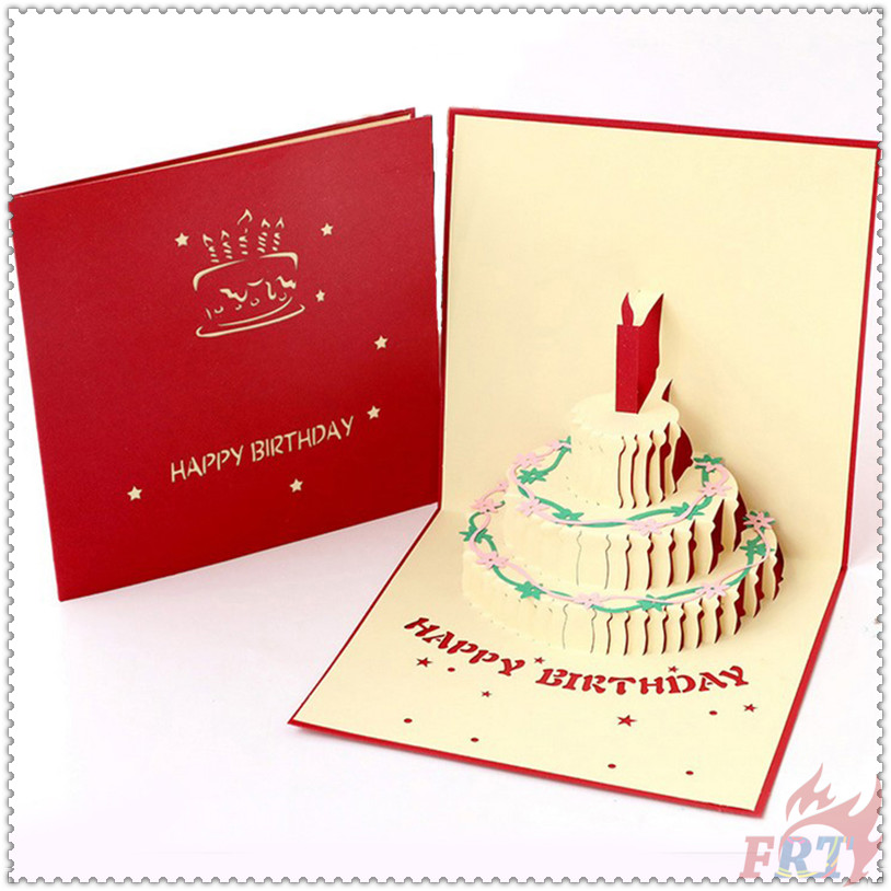 1 Thiệp Sinh Nhật 3d Hình Chữ Happy Birthday