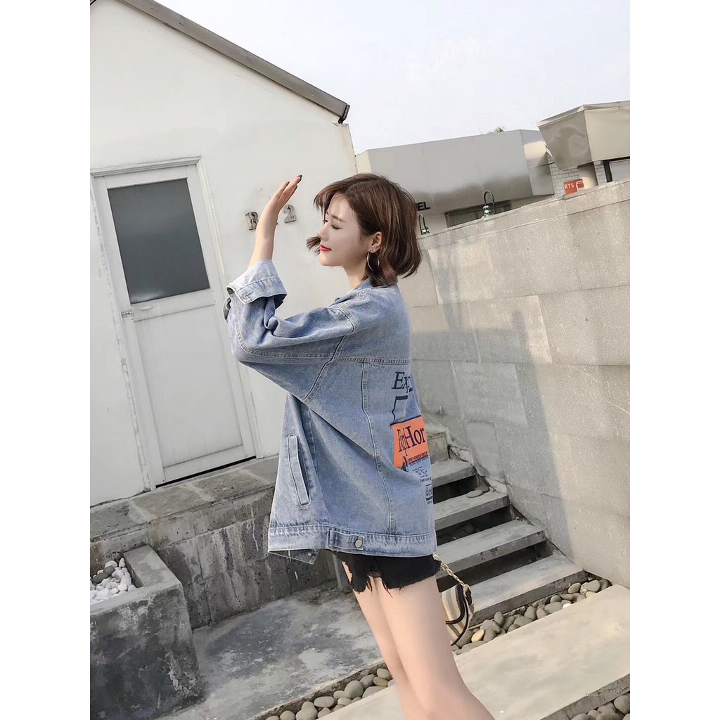 ⭐ Sale Áo khoác bò nữ nam form rộng - Áo khoác Jean / Denim . ⭐ " : 2021 ^