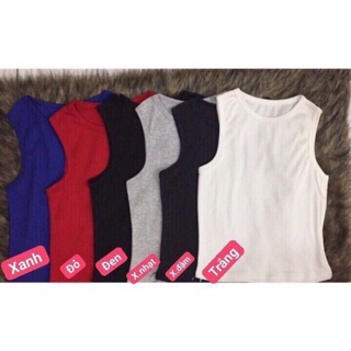 Áo ba lỗ ngược croptop (dài 40cm)