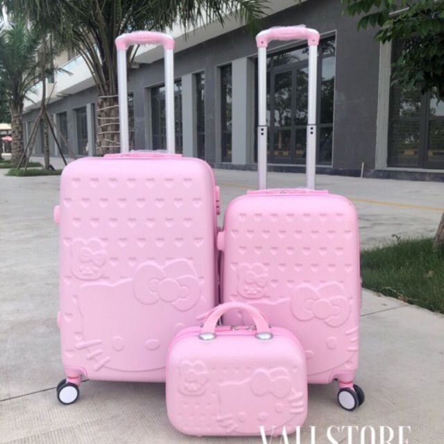 Vali kitty bộ ba Size 24,20, cốp