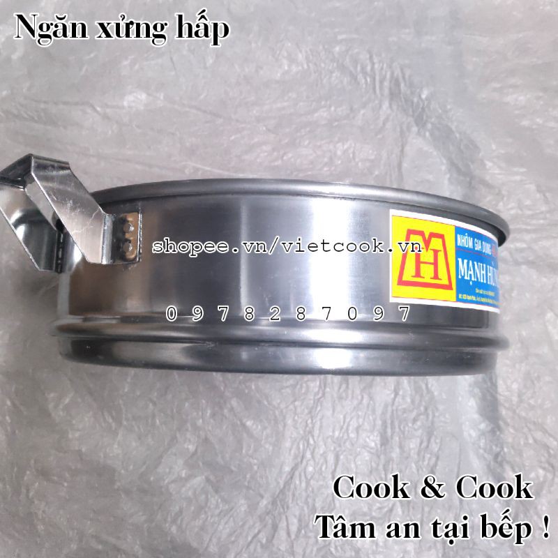 [CHÍNH HÃNG] Ngăn Xửng Hấp Bánh Bao Size 60 Nhôm Mạnh Hùng- Hấp hải sản/rau củ...