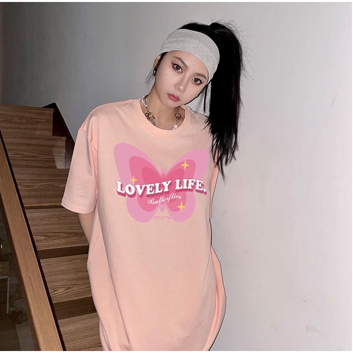Áo thun form rộng nữ tay lỡ oversize, áo form rộng nữ hàn quốc chất vải cotton AT226 Miucho in hình hoạ tiết