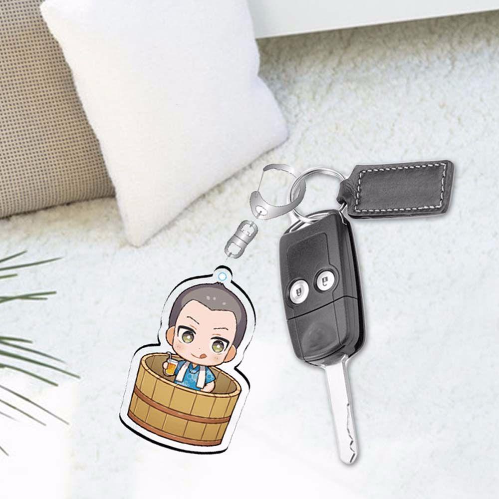 LANFY Móc Khóa Nhựa Acrylic Hình Levi Ackerman Attack on Titan Dễ Thương