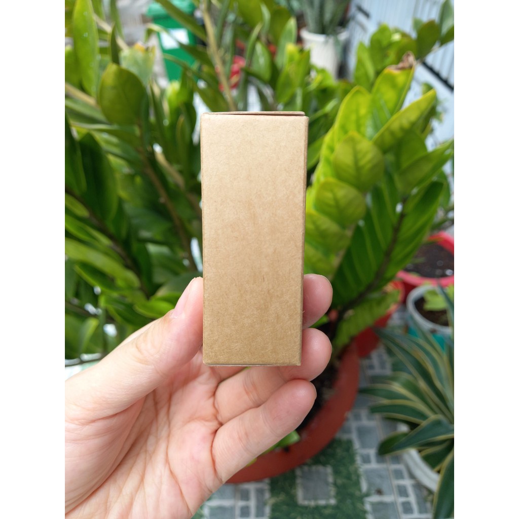 50 cái - Hộp giấy kraft đựng tinh dầu 100ml chai thuy tinh nước hoa chiết quà tặng - Hộp số 30