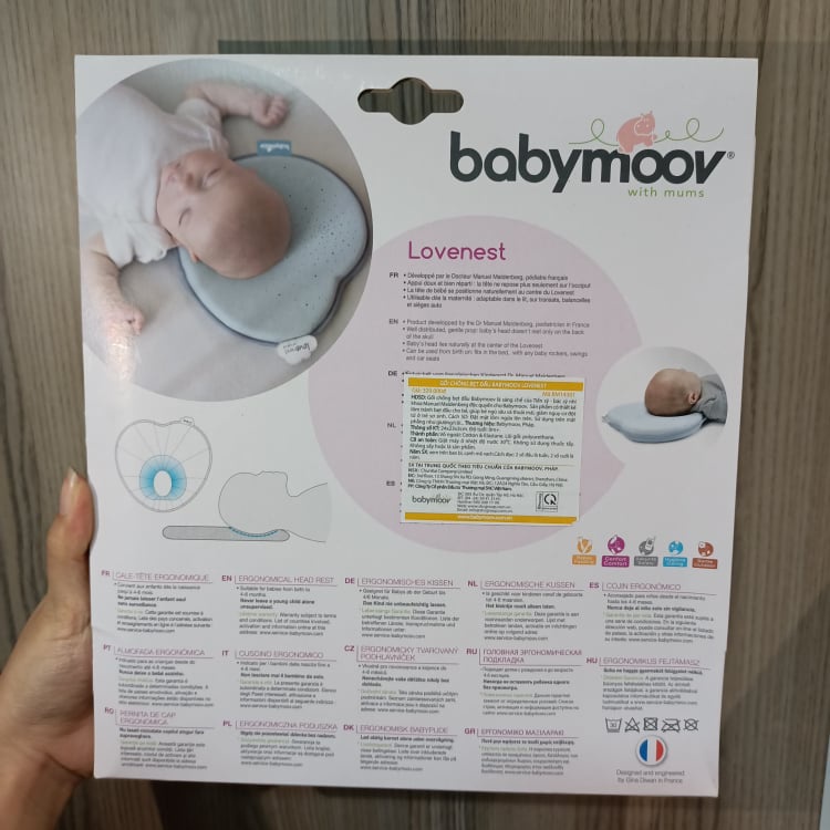 Gối ngủ chống bẹp đầu Babymoov Pháp