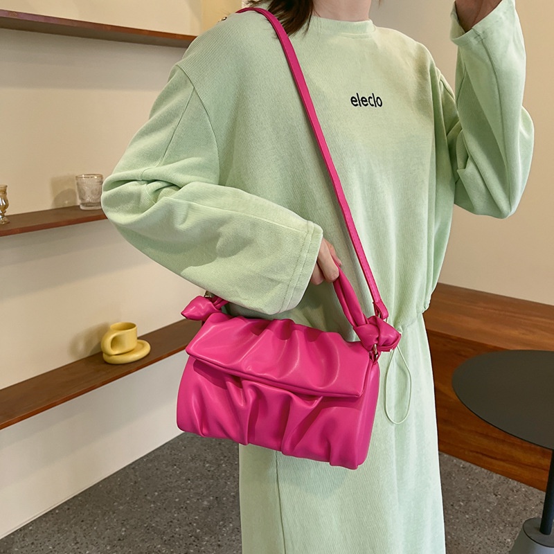 Túi Đeo Chéo Hình Đám Mây Màu Trơn Đơn Giản Thời Trang Cho Nữ