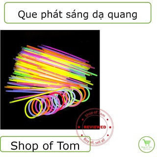 Combo 10 que phát sáng noel 6 màu sắc tự chọn. Que dạ quang. Que tự phát sáng.